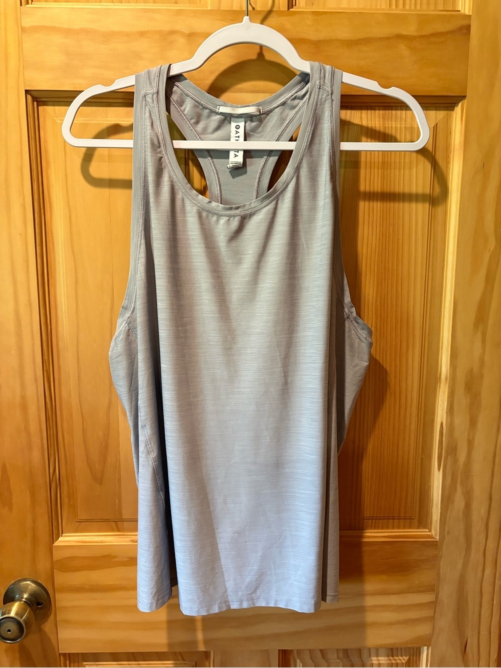 Athleta workout tank top heathered gray pattern women’s 1X